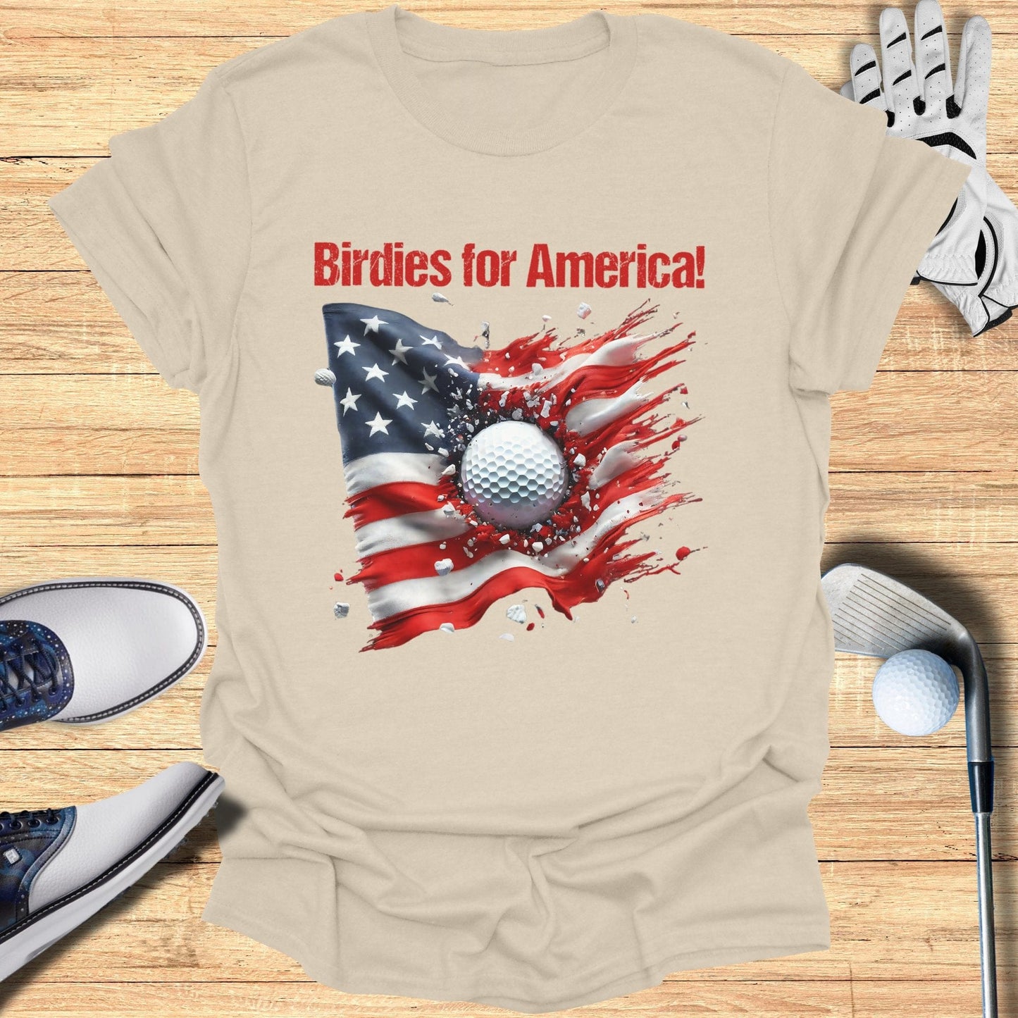 Birdies for America T-Shirt - Funny Golf Tee by Swing Epic