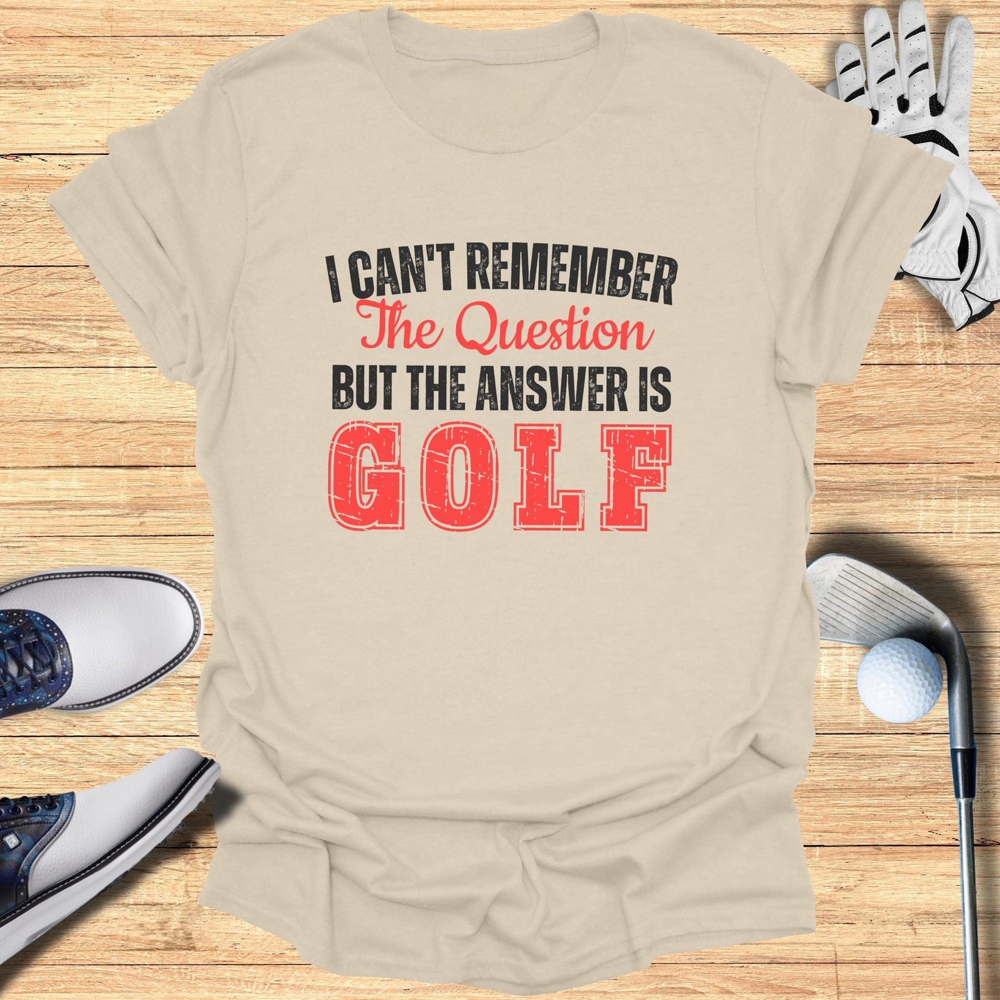 The Answer Is Golf T-Shirt - Funny Golf Tee by Swing Epic