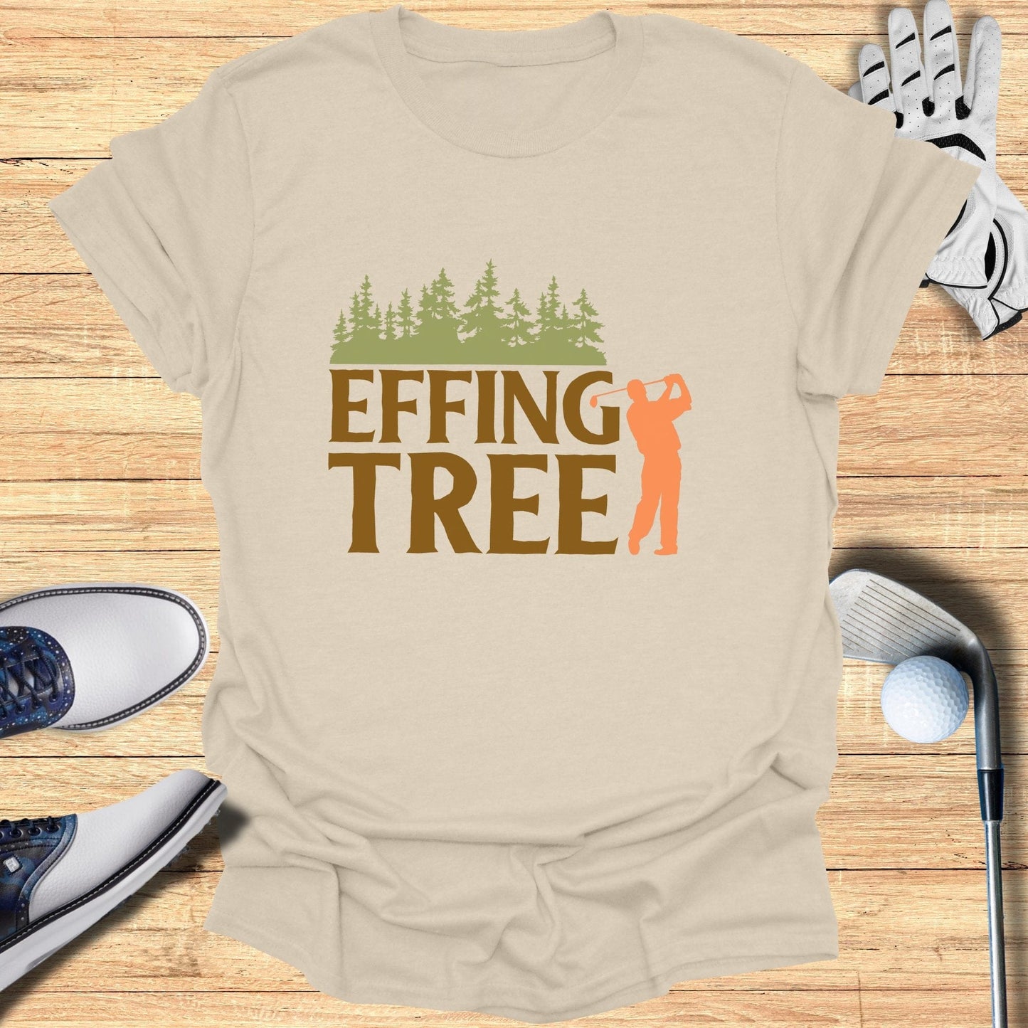 Effing Tree T-Shirt - Funny Golf T-Shirt by SwingEpic
