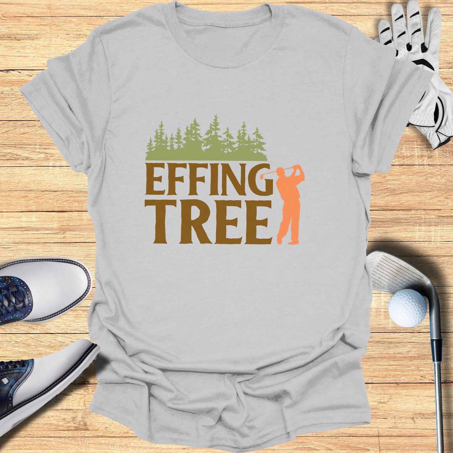 Effing Tree T-Shirt - Funny Golf T-Shirt by SwingEpic