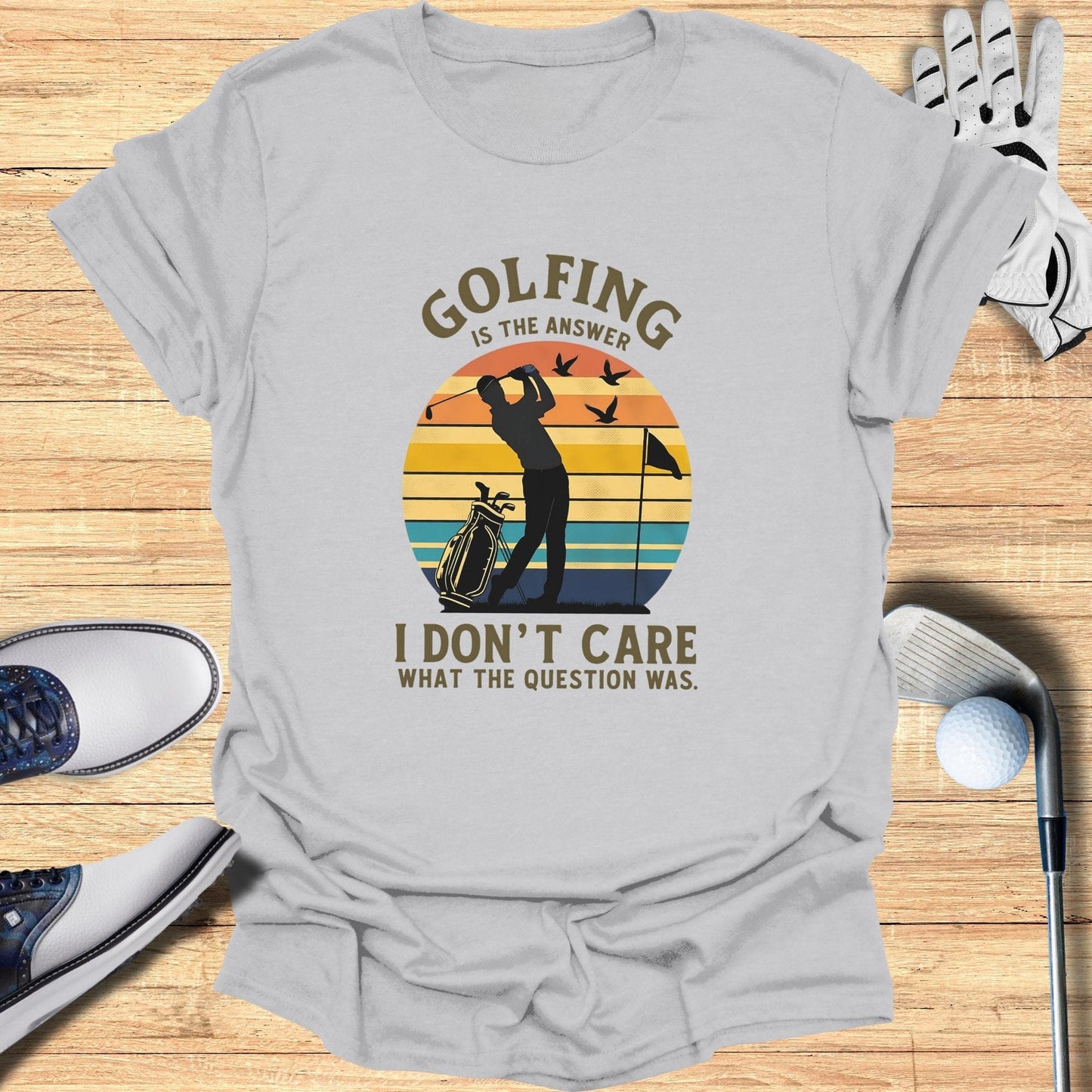 Golfing Is The Answer T-Shirt - Funny Golf Tee by Swing Epic