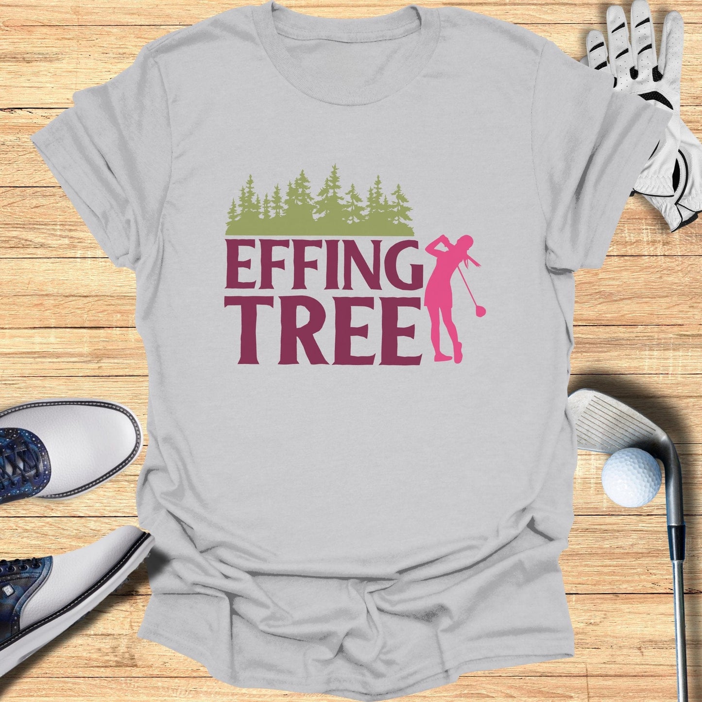 Effing Tree T-Shirt - Funny Golf T-Shirt by SwingEpic