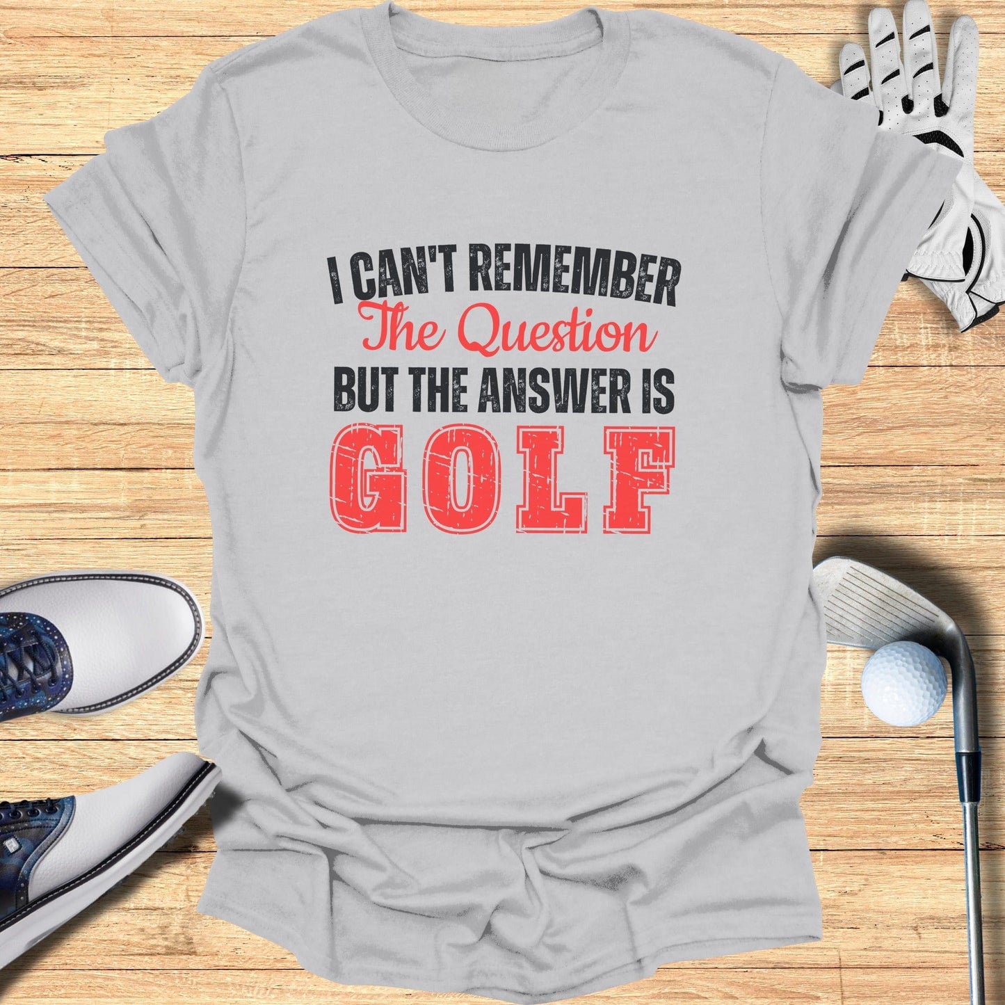 The Answer Is Golf T-Shirt - Funny Golf Tee by Swing Epic