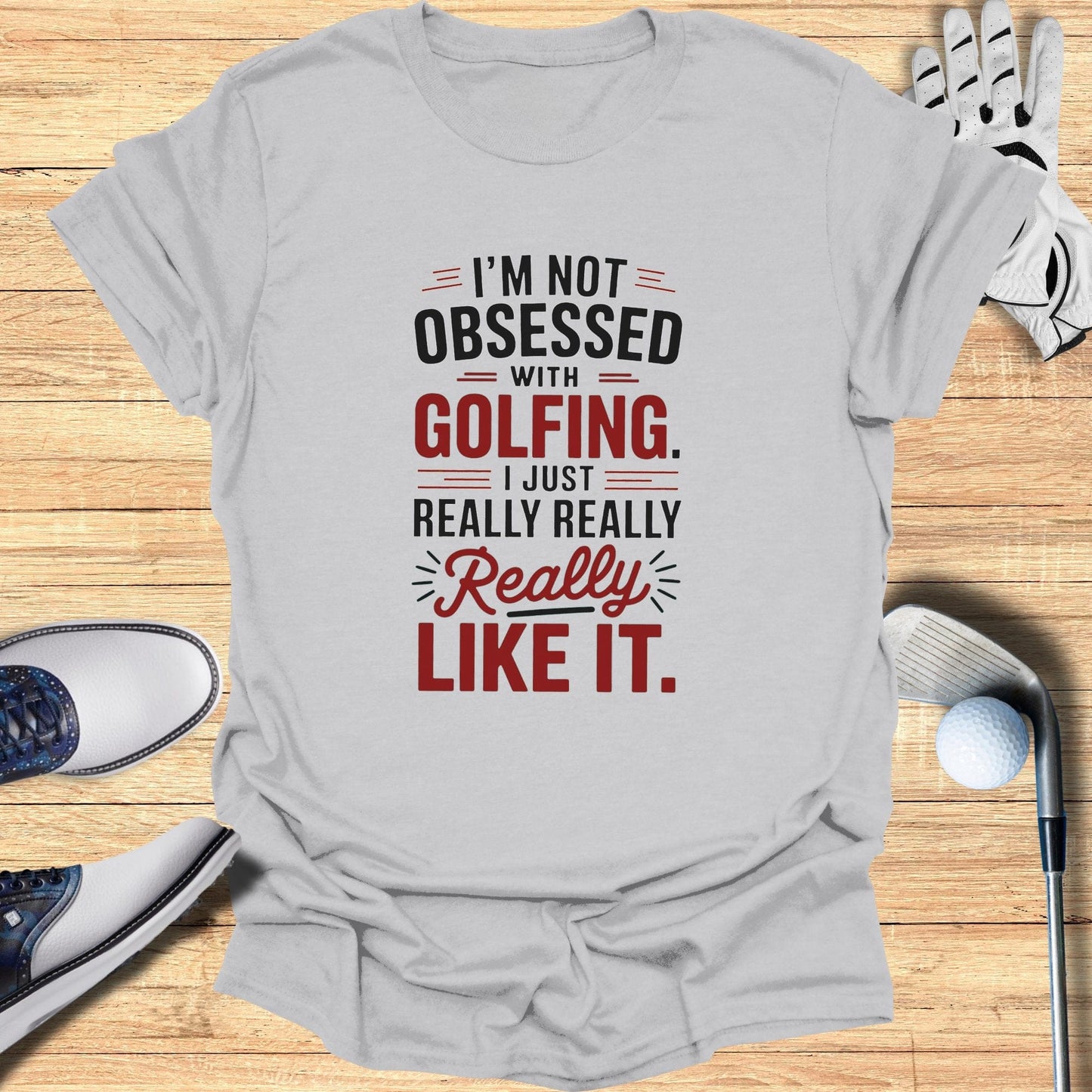 Obsessed With Golfing T-Shirt - Funny Golf Tee by Swing Epic