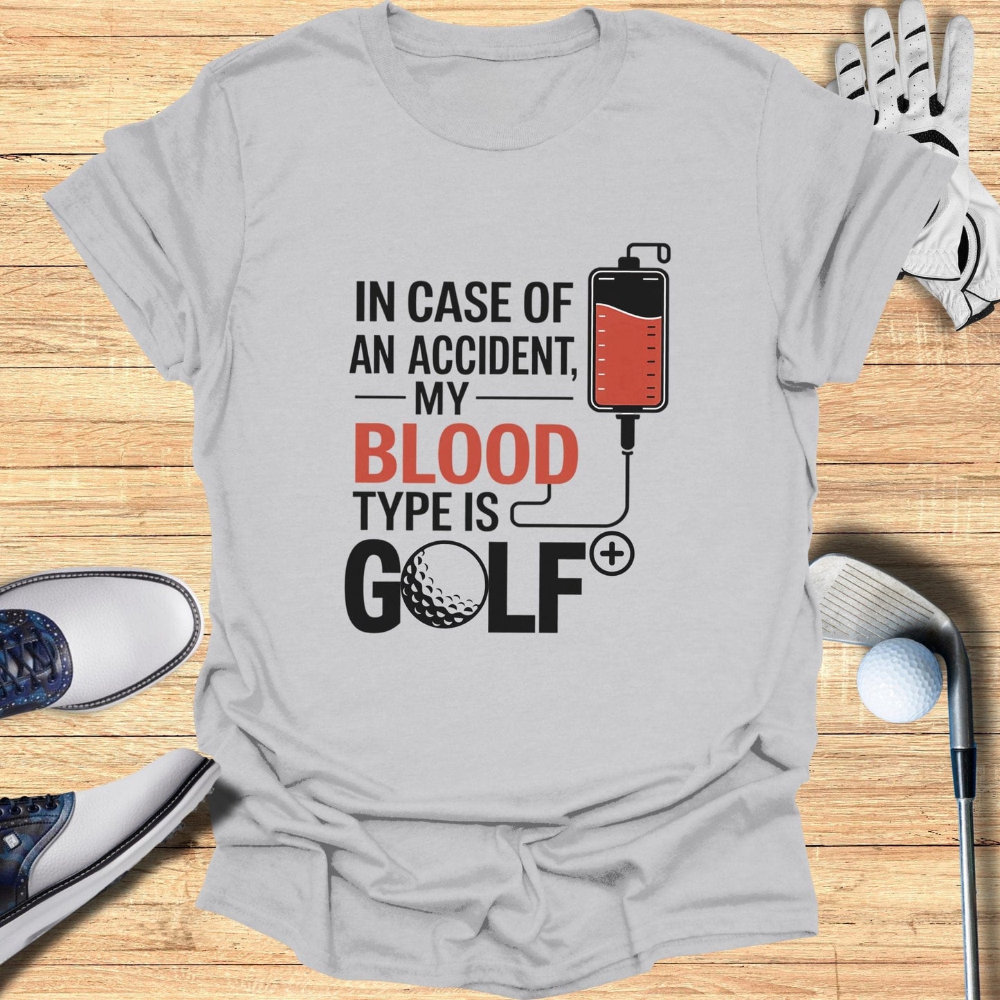 In Case Of An Accident T-Shirt - Funny Golf Tee by Swing Epic
