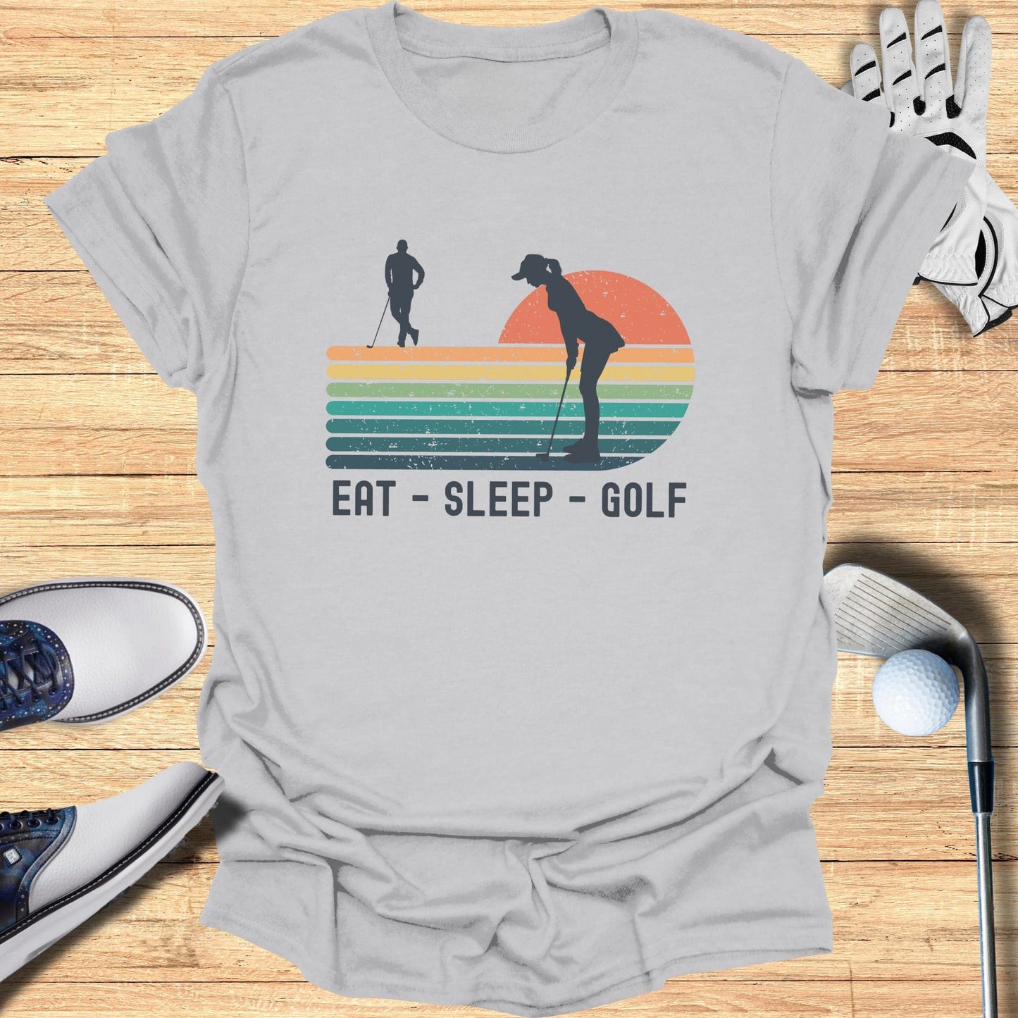 Eat Sleep Golf T-Shirt - Funny Golf T-Shirt by SwingEpic