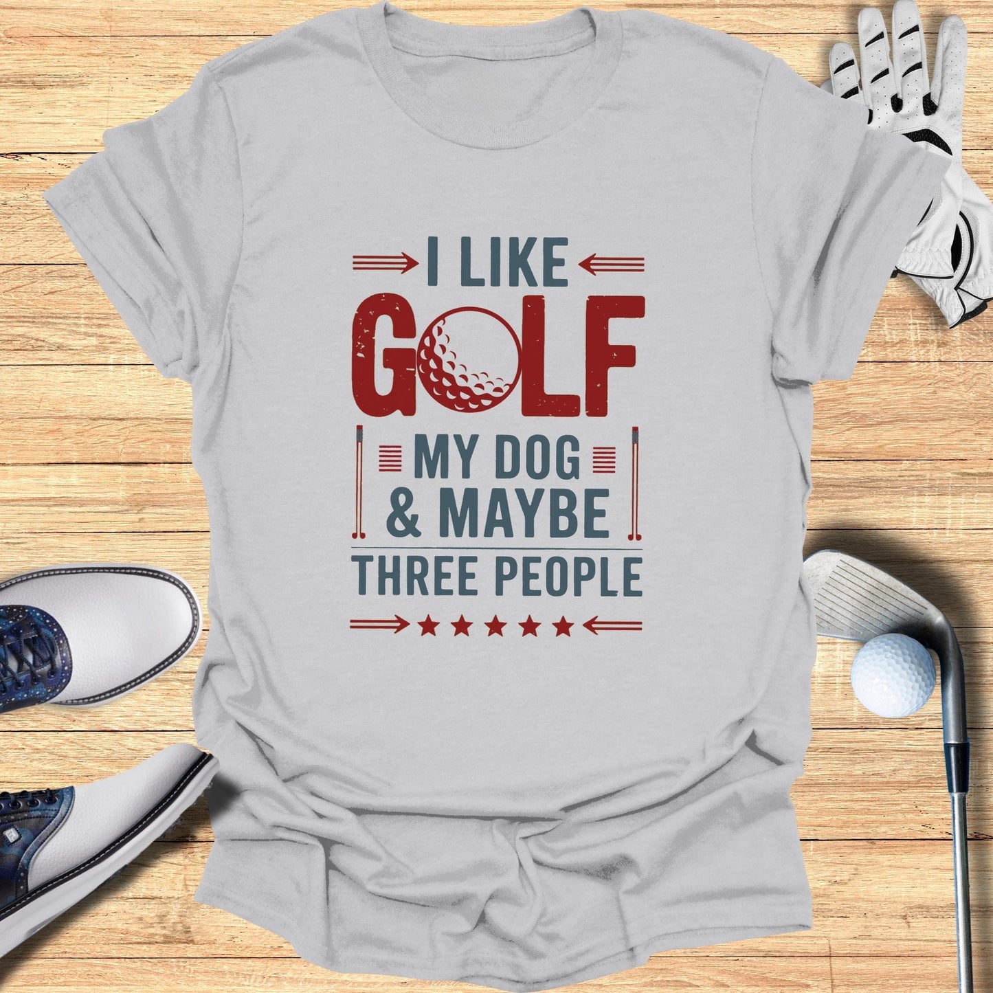 I Like Golf My Dog T-Shirt - Funny Golf Tee by Swing Epic
