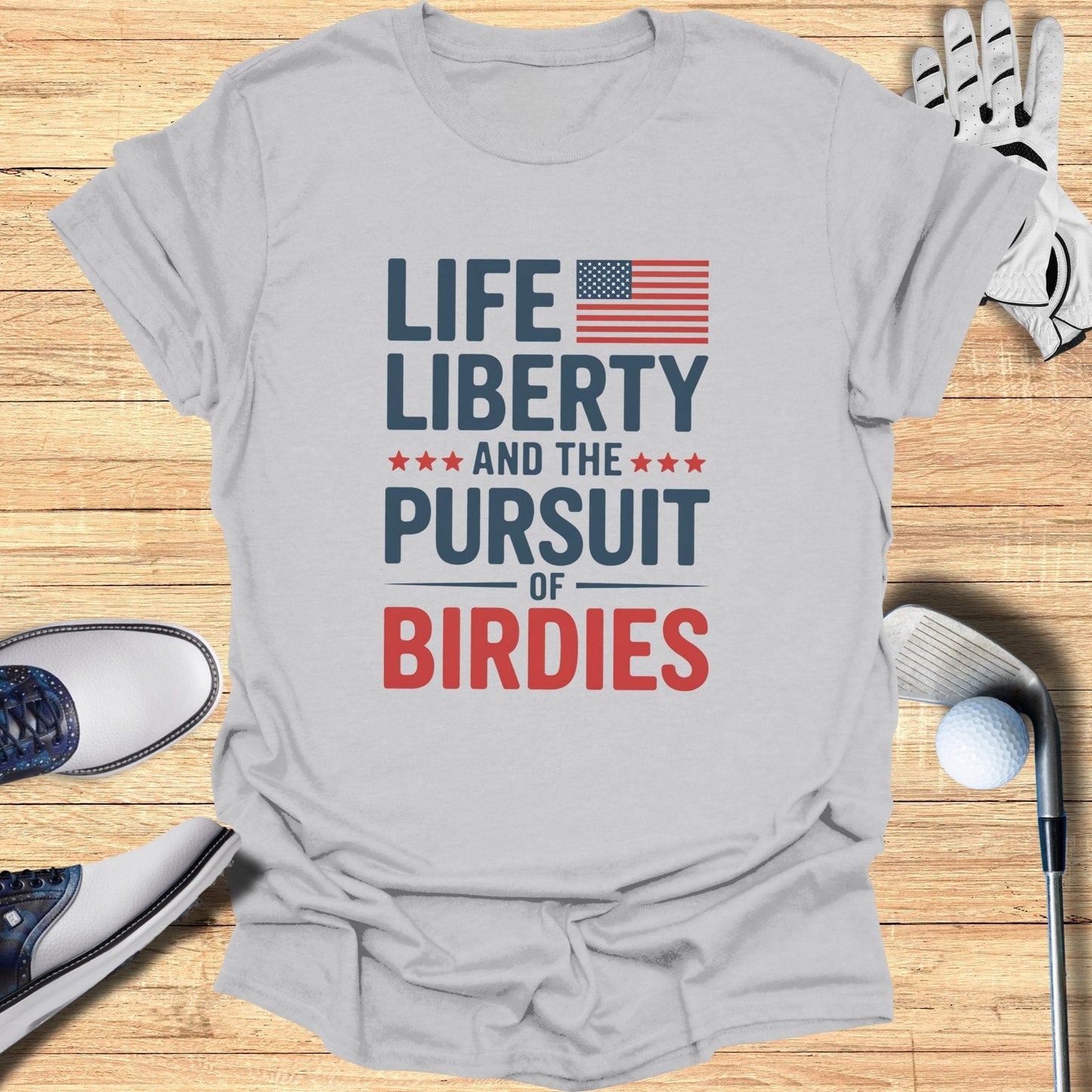 The Pursuit of Birdies T-Shirt - Funny Golf Tee by Swing Epic