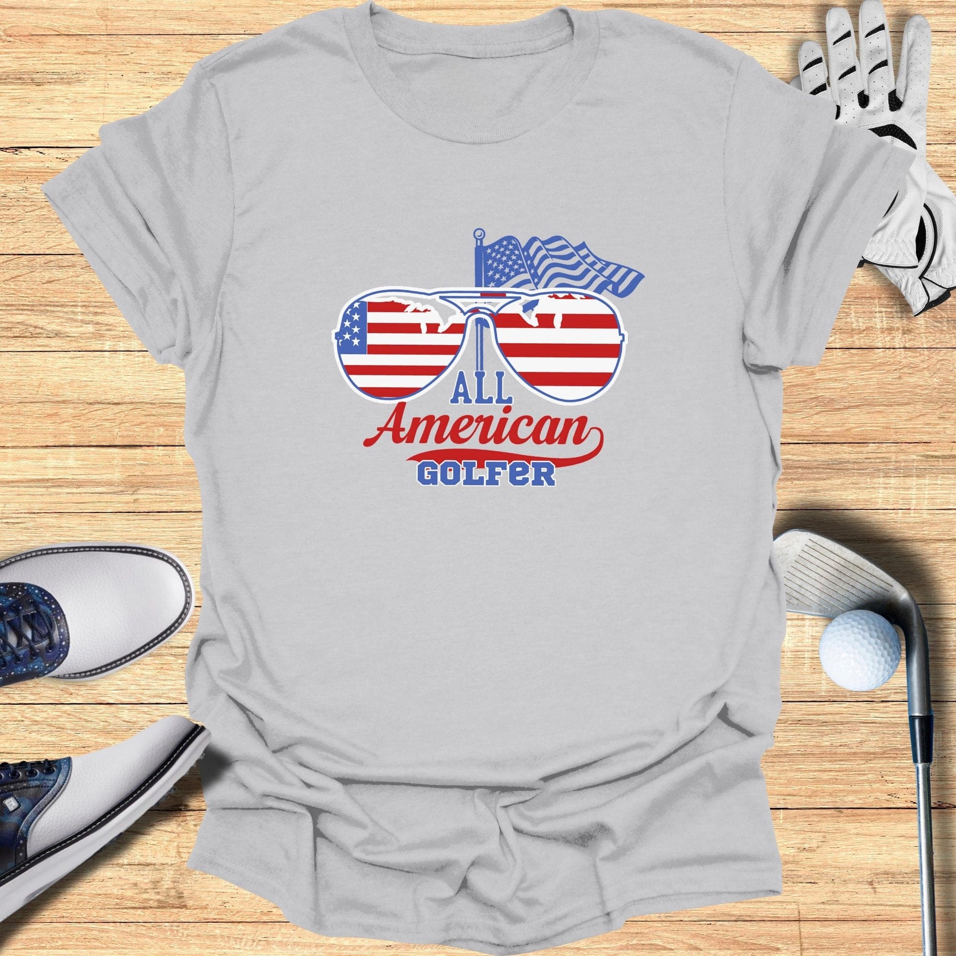 All American Golfer T-Shirt - Funny Golf Tee by Swing Epic