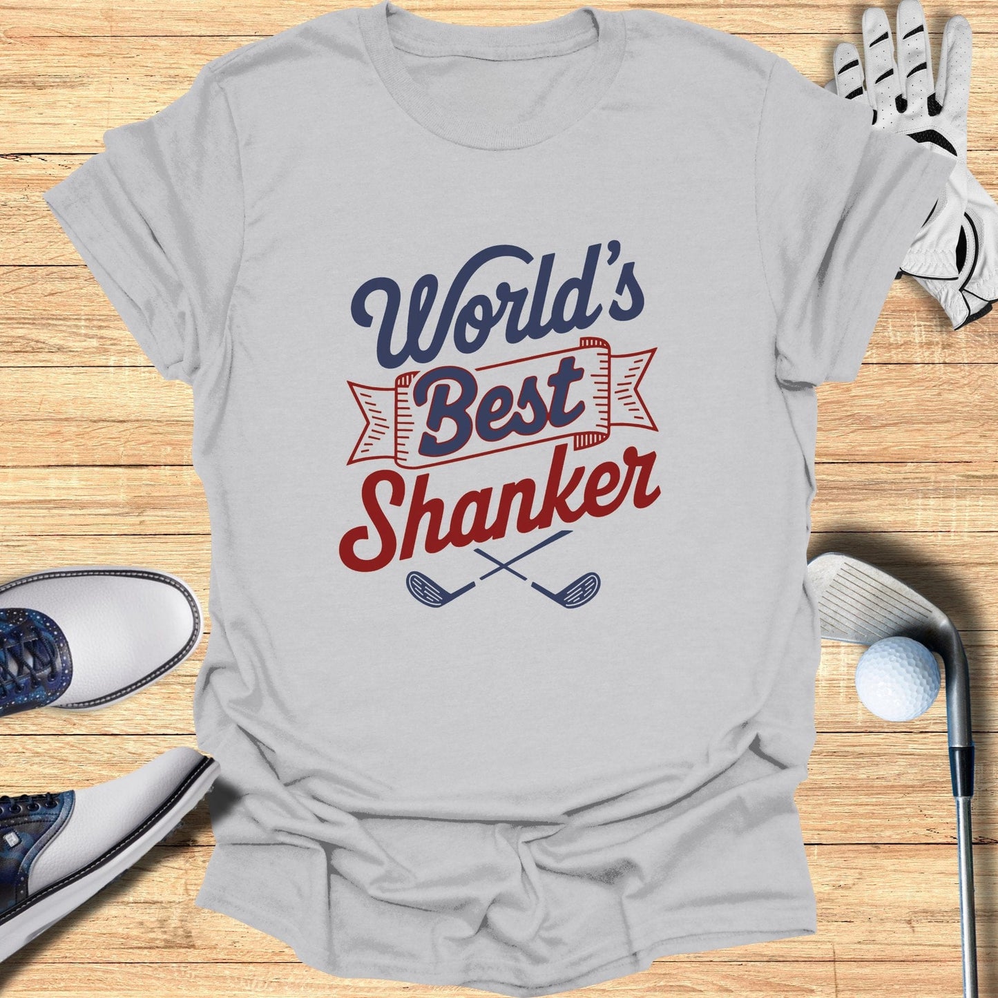 World's Best Shanker T-Shirt - Funny Golf Tee by Swing Epic