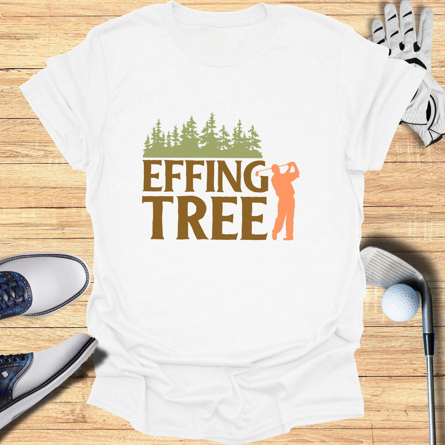 Effing Tree T-Shirt - Funny Golf T-Shirt by SwingEpic