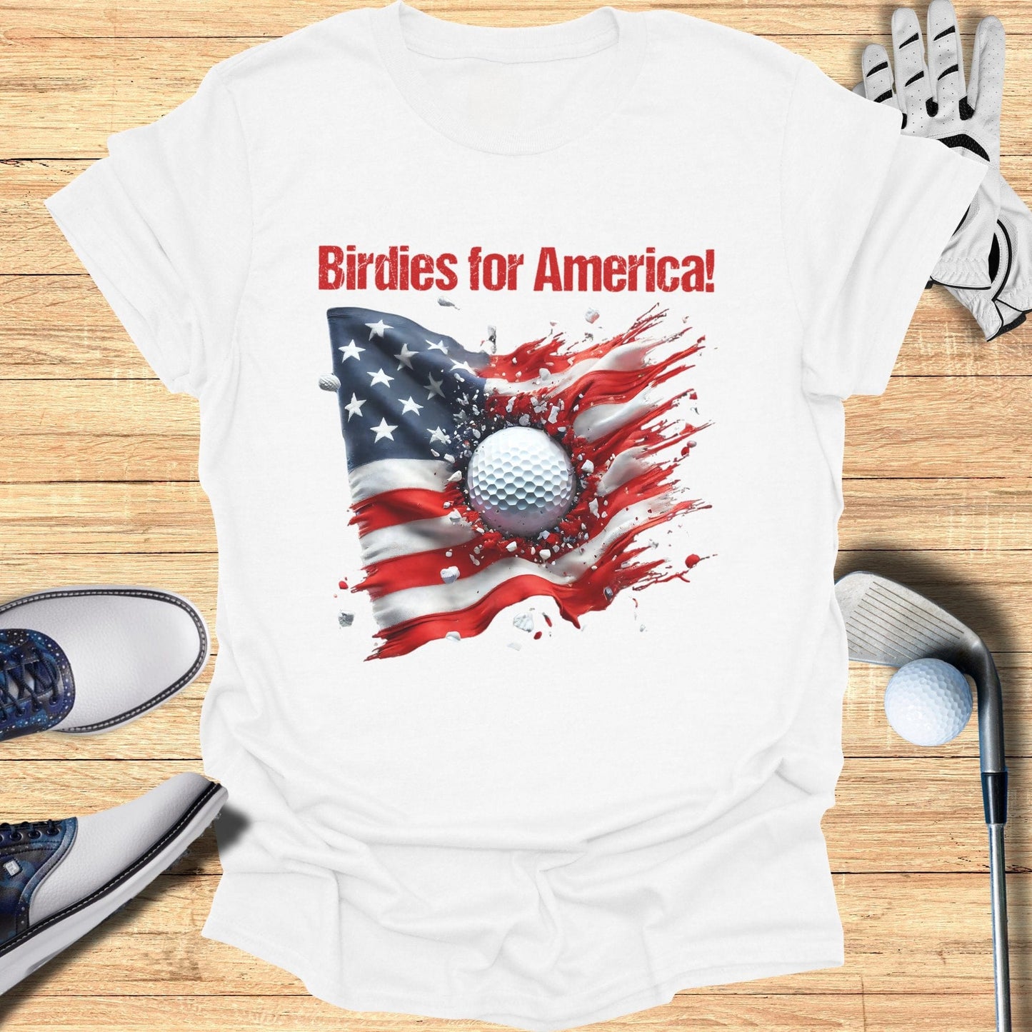 Birdies for America T-Shirt - Funny Golf Tee by Swing Epic