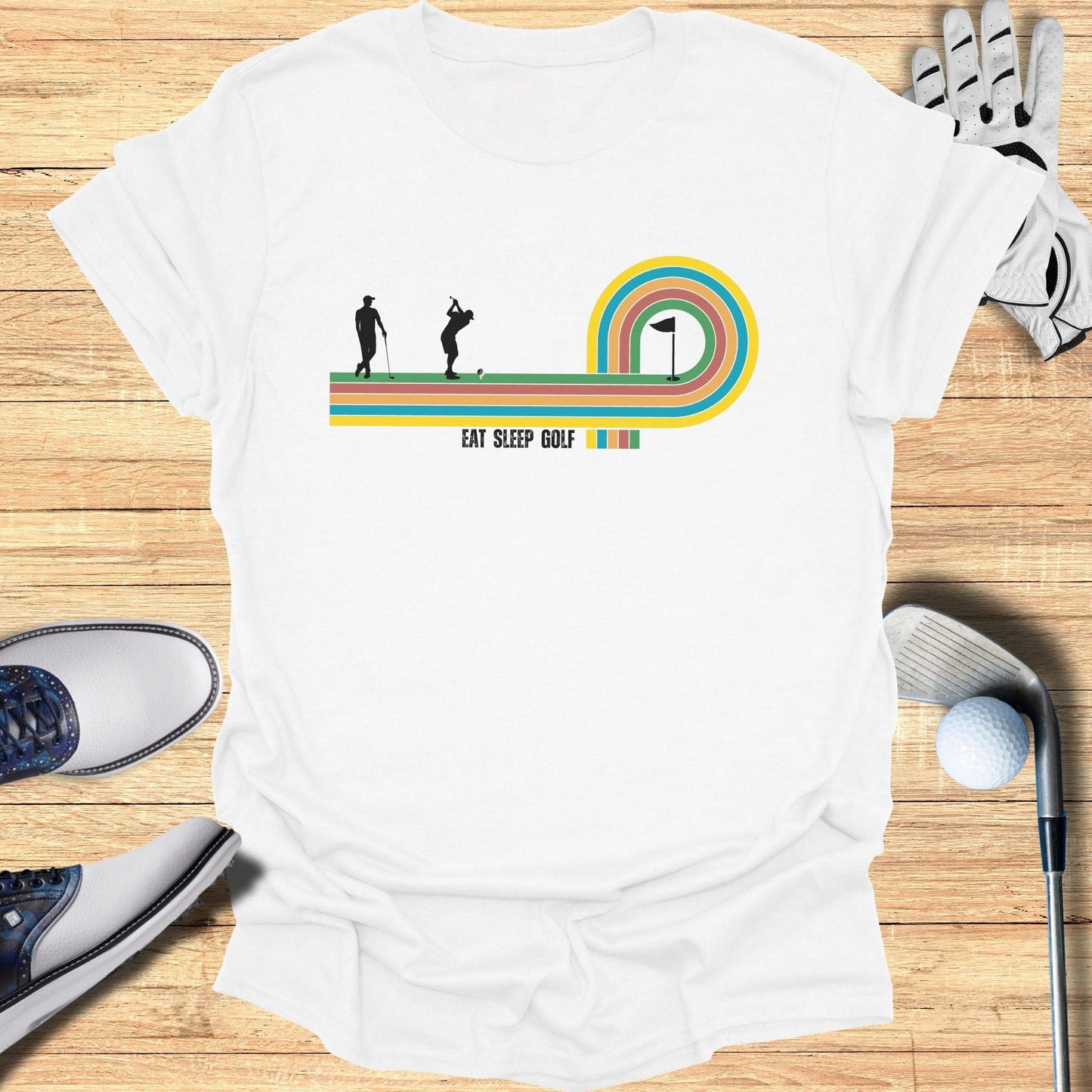 Retro Putt T-Shirt - Funny Golf T-Shirt by SwingEpic