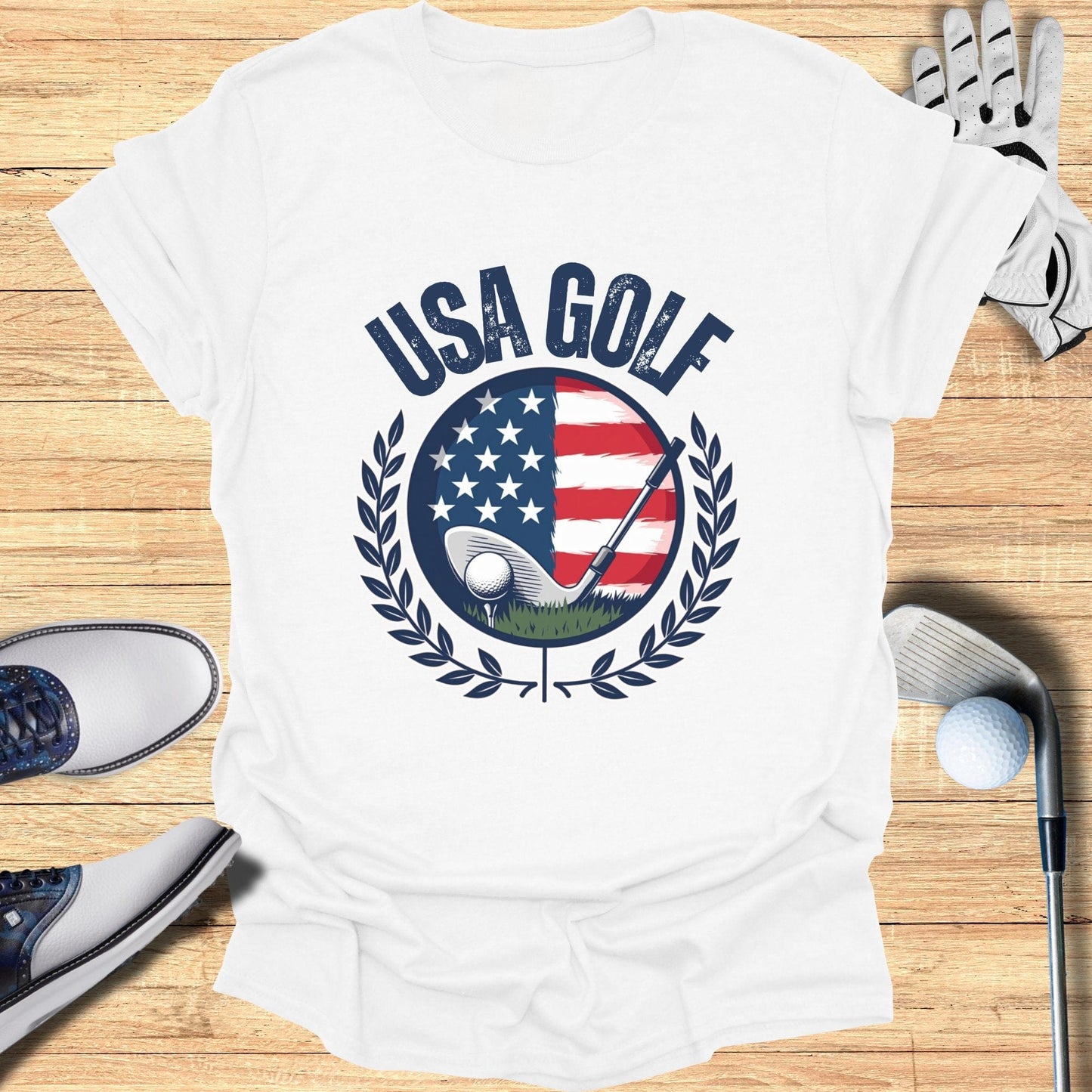 USA Golf Patriotic T-Shirt - Funny Golf Tee by Swing Epic
