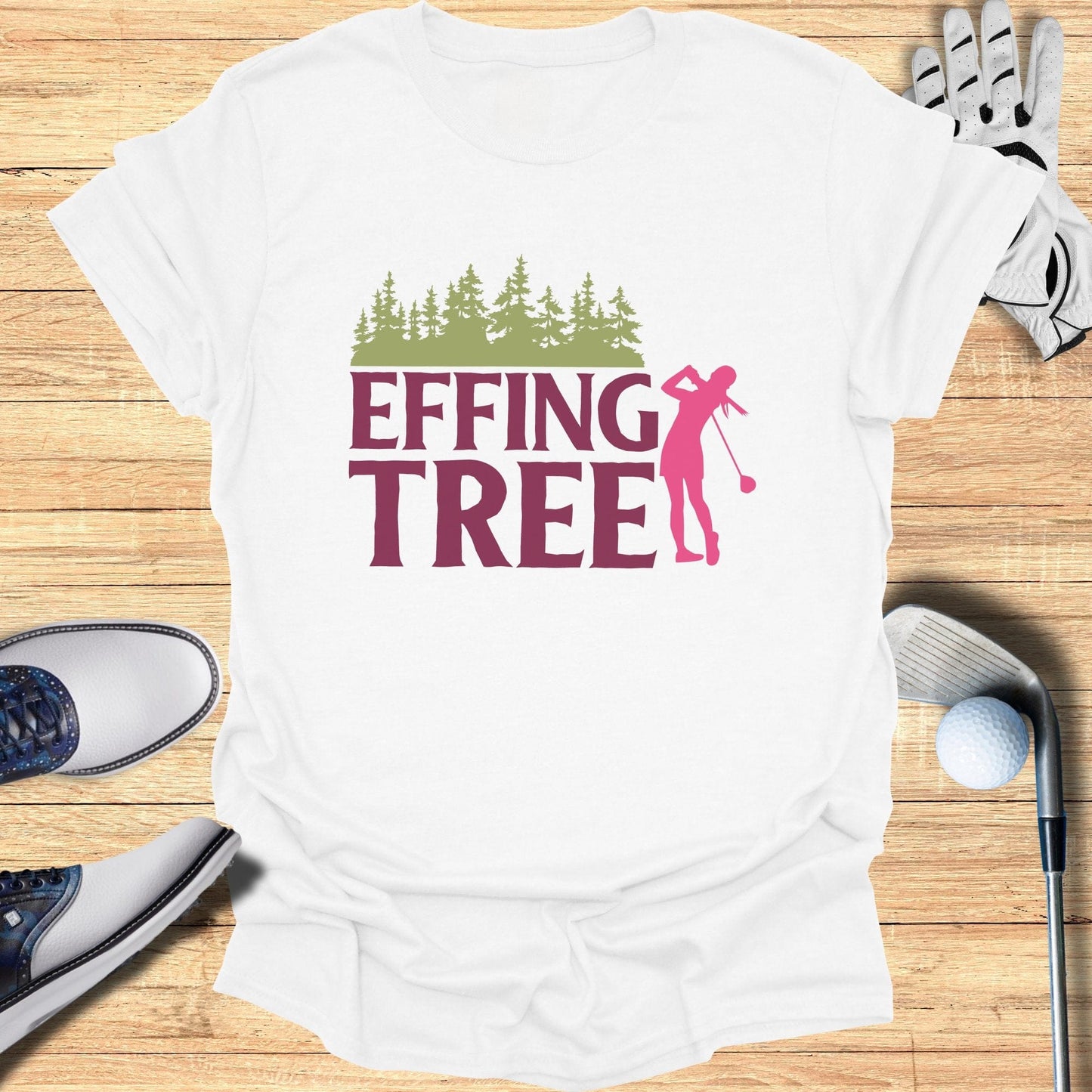 Effing Tree T-Shirt - Funny Golf T-Shirt by SwingEpic