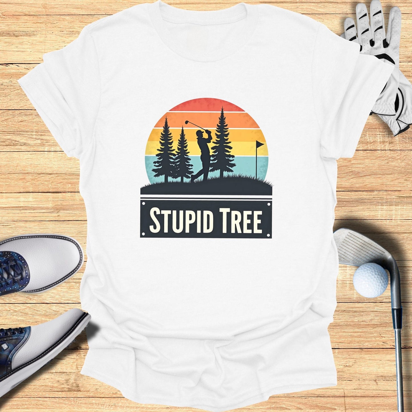 Stupid Tree Golf Humor T-Shirt - Funny Golf Tee by Swing Epic