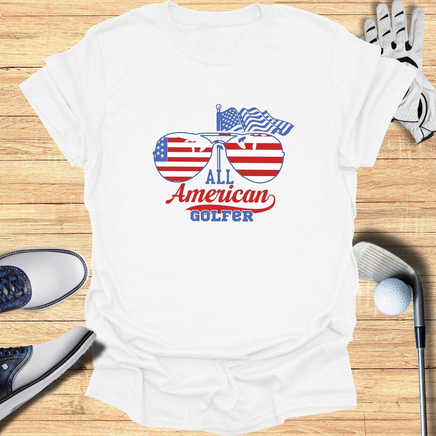 All American Golfer T-Shirt - Funny Golf Tee by Swing Epic