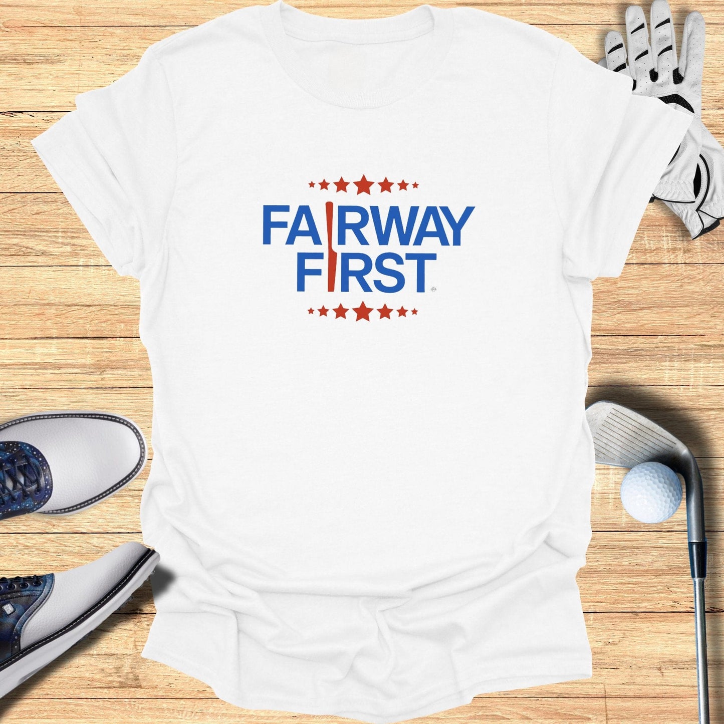 Fairway First T-Shirt - Funny Golf Tee by Swing Epic