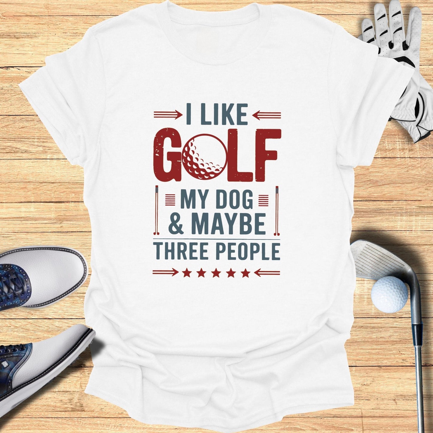 I Like Golf My Dog T-Shirt - Funny Golf Tee by Swing Epic