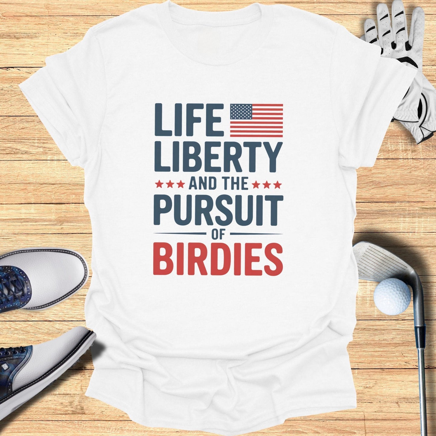 The Pursuit of Birdies T-Shirt - Funny Golf Tee by Swing Epic