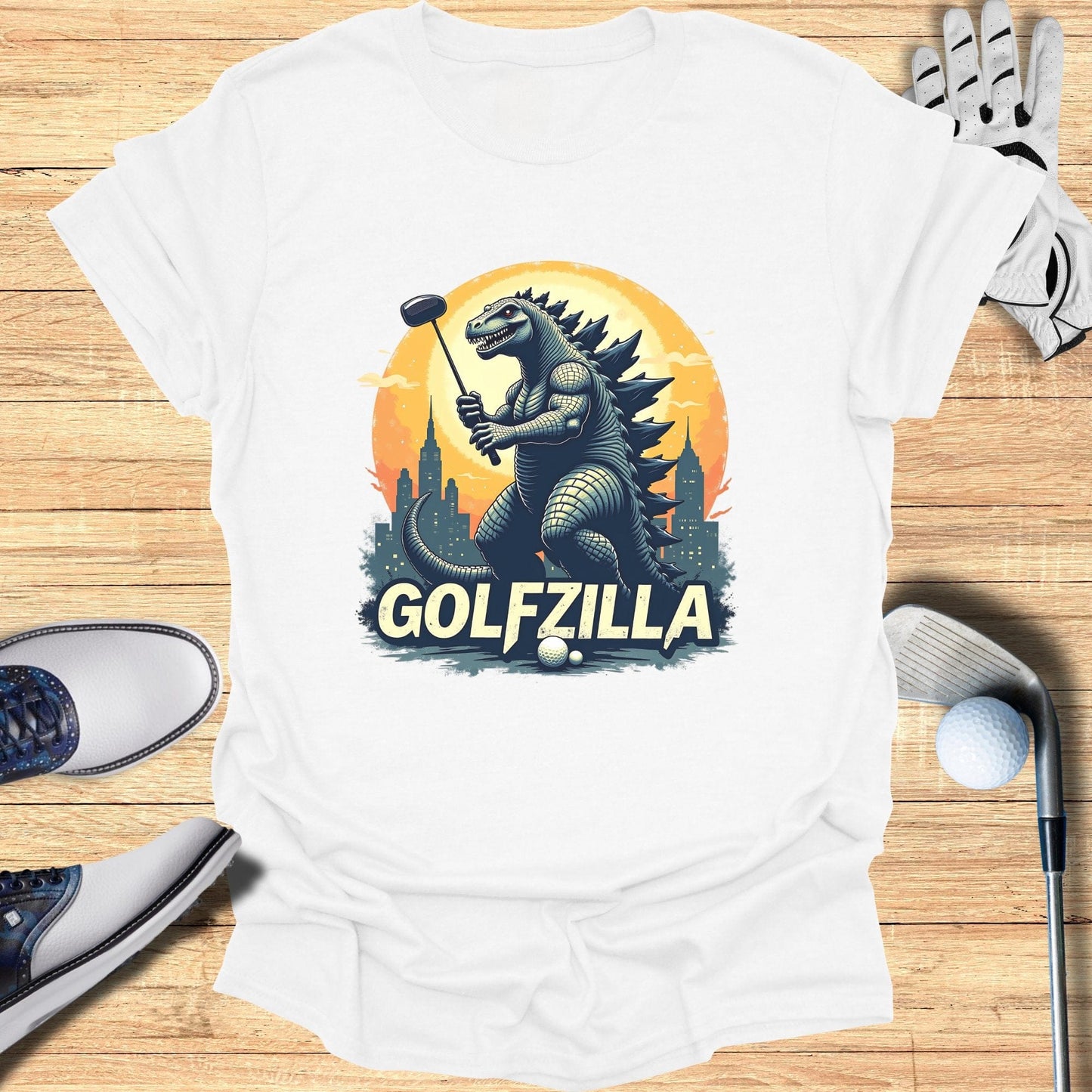Golfzilla T-Shirt - Funny Golf Tee by Swing Epic