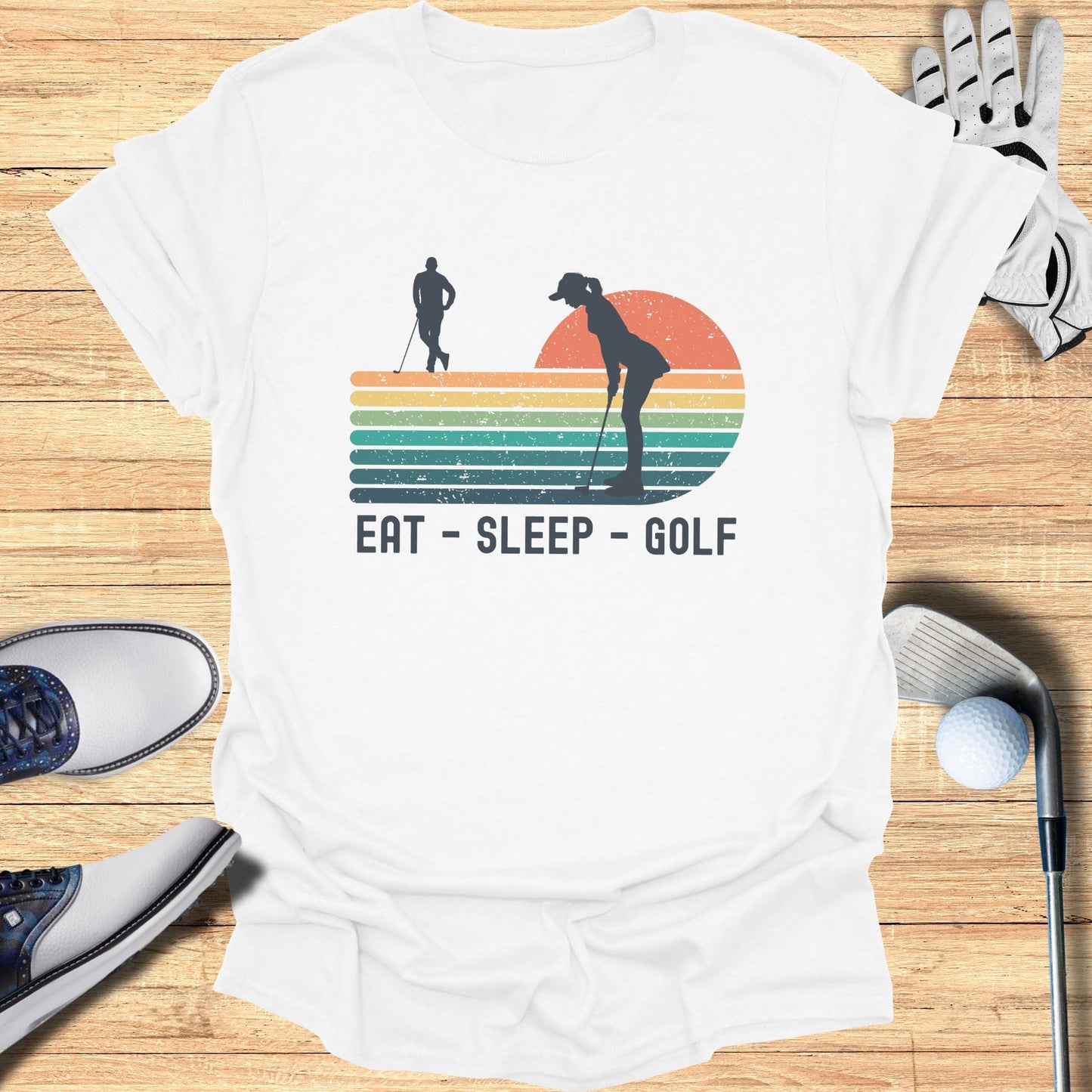 Eat Sleep Golf T-Shirt - Funny Golf T-Shirt by SwingEpic
