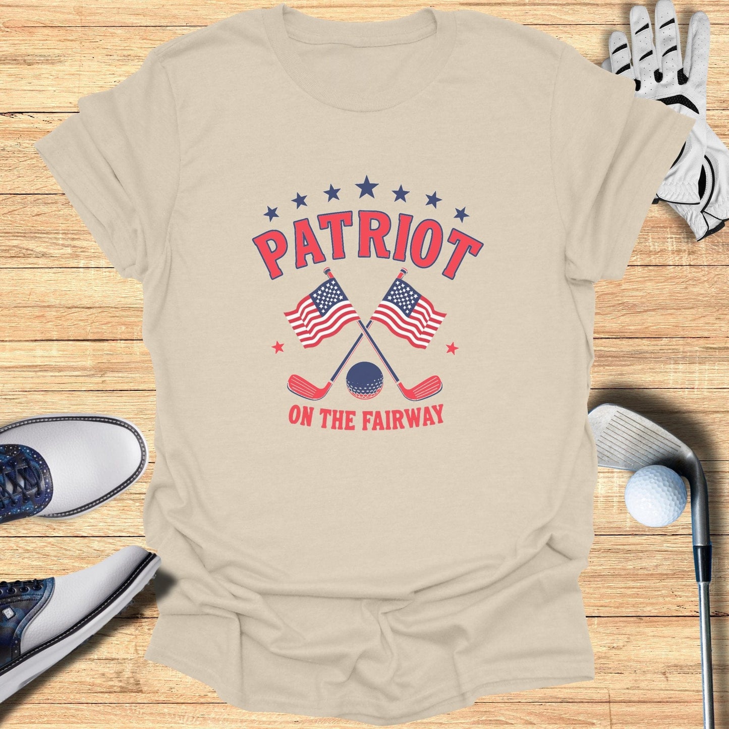 Patriot On The Fairway T-Shirt - Funny Golf Tee by Swing Epic