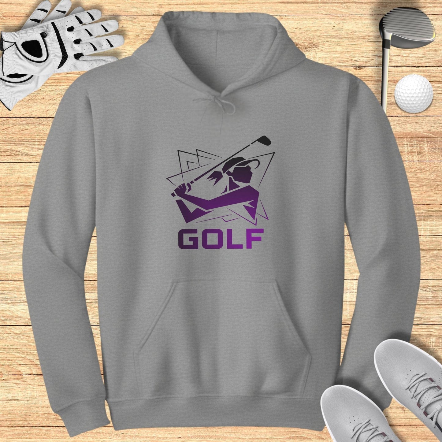 Stylish Golf Hoodie with Unique Graphic Design