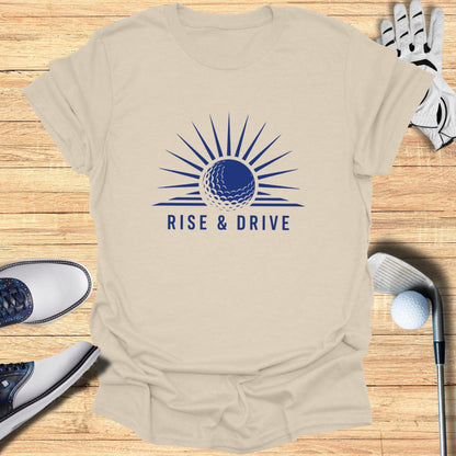 Rise and Drive Golf Theme Graphic Tee Product