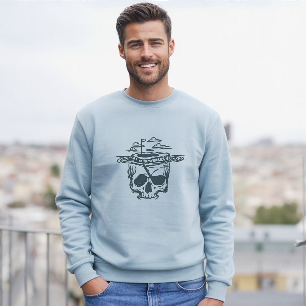 Skull Drowning in Water Comfortable Sweatshirt