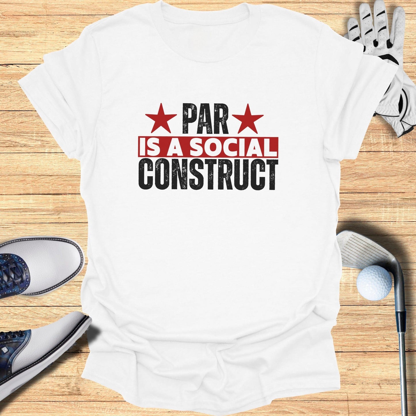 Par Is a Construct T-Shirt - Funny Golf Tee by Swing Epic
