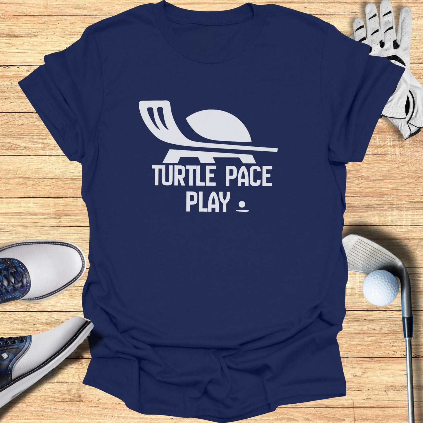 Turtle Pace Play Funny Golfing T-Shirt