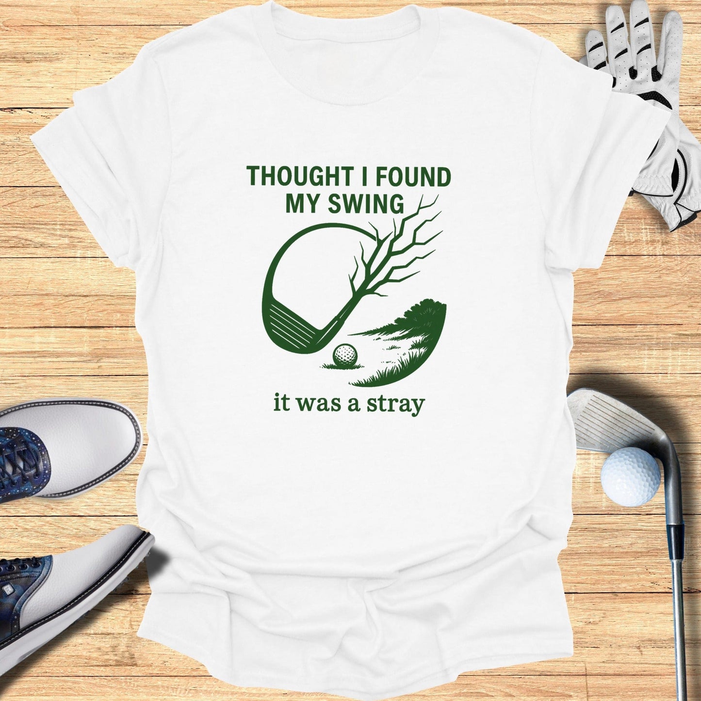 Stray Swing T-Shirt - Funny Golf Tee by Swing Epic