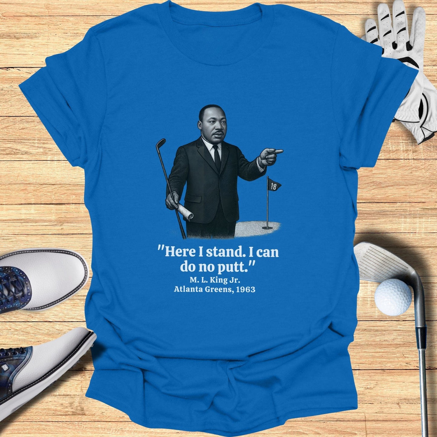Here I Stand T-Shirt - Funny Golf Tee by Swing Epic