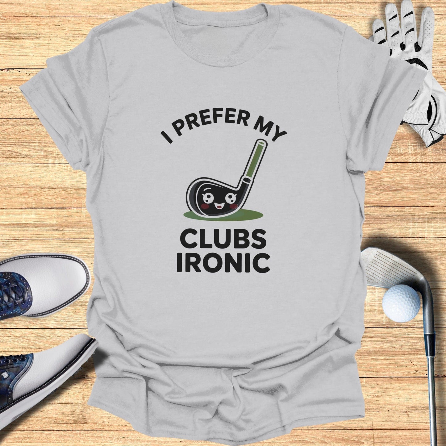 Ironic Clubs Only T-Shirt - Funny Golf Tee by Swing Epic