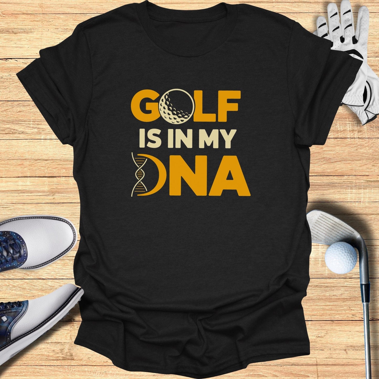 Golf Is In My DNA T-Shirt - Funny Golf Tee by Swing Epic