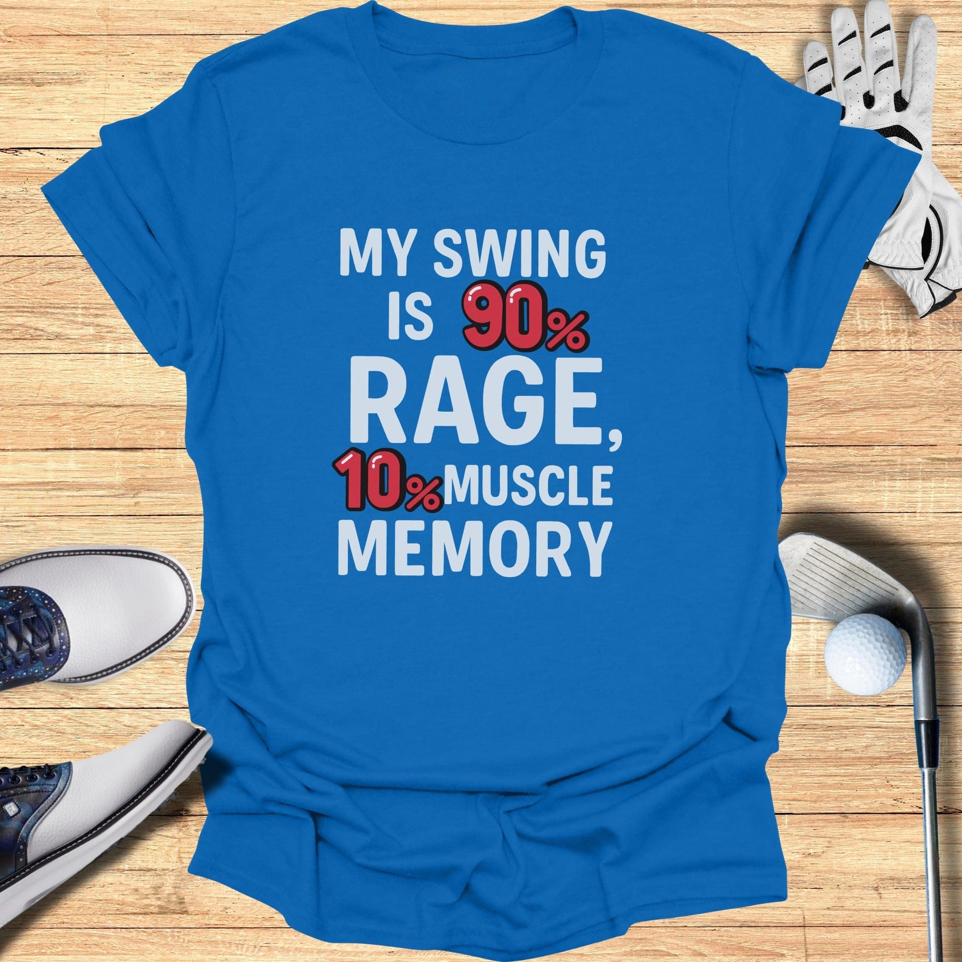 90% Rage Swing T-Shirt - Funny Golf Tee by Swing Epic