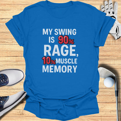 90% Rage Swing T-Shirt - Funny Golf Tee by Swing Epic