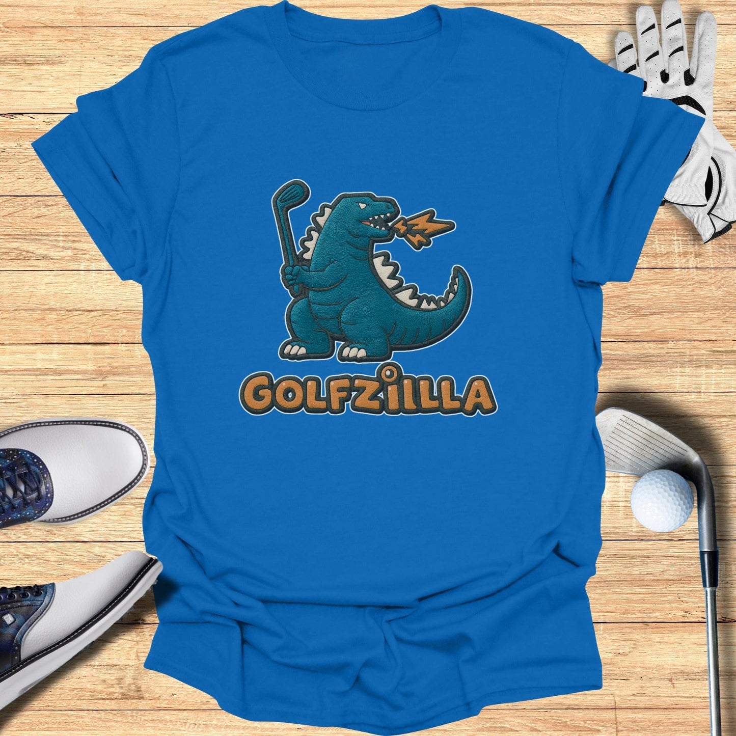 Golfzilla Graphic Tee Shirt for Golf Enthusiasts