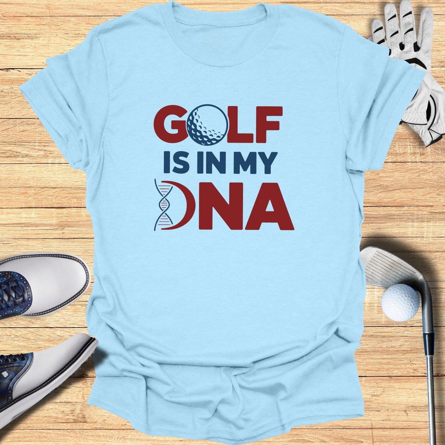 Golf Is In My DNA T-Shirt - Funny Golf Tee by Swing Epic