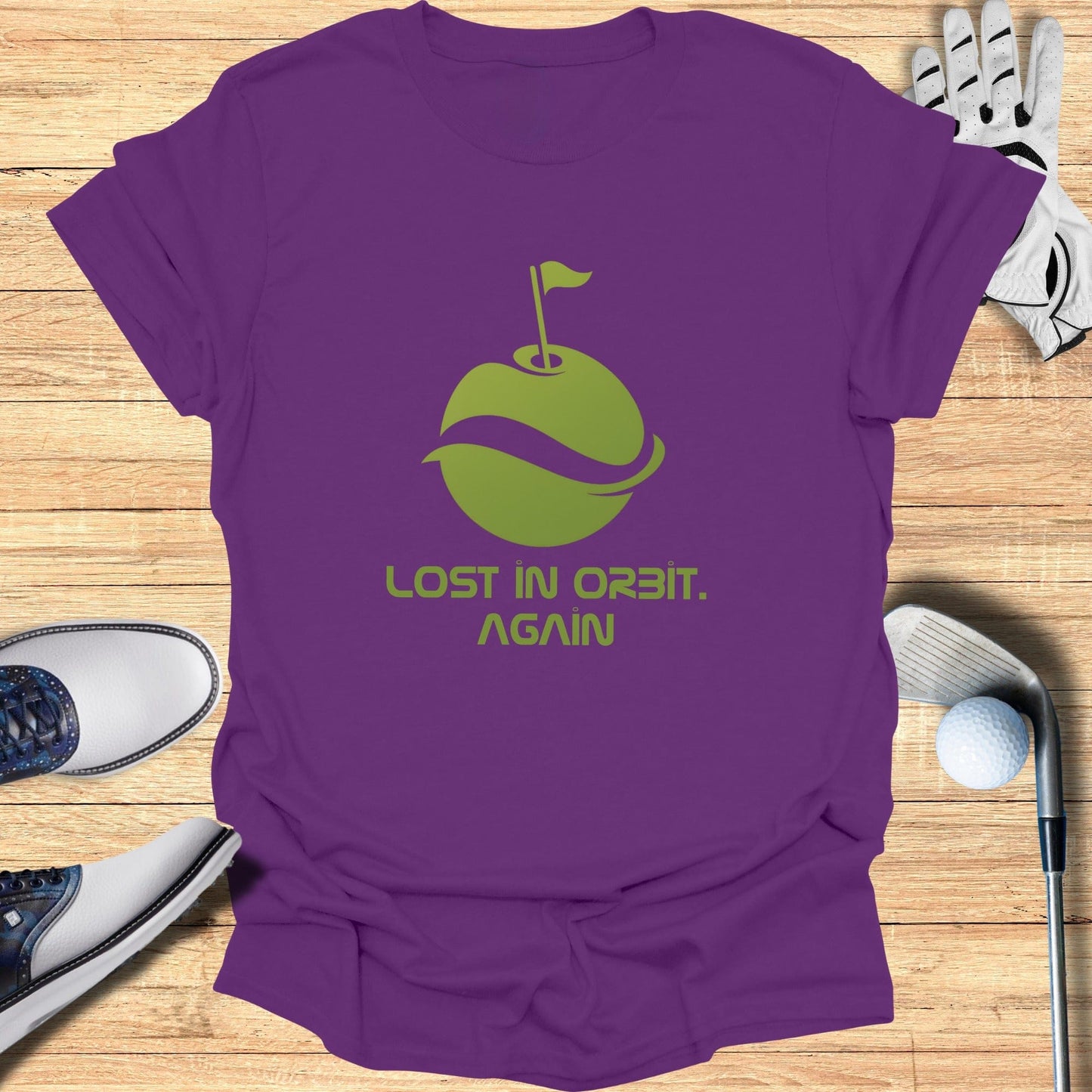 Lost In Orbit Again Purple Golf Product Shirt