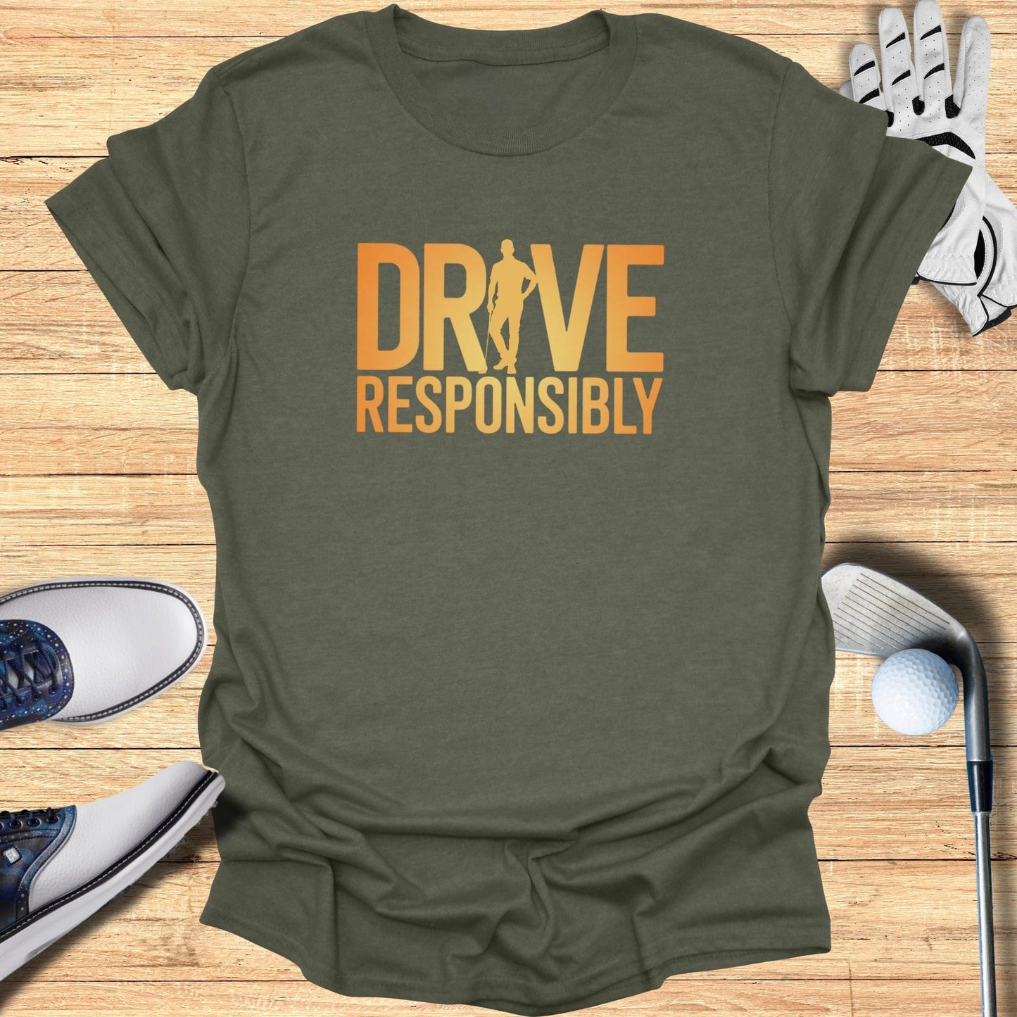 Drive Responsibly T-Shirt - Funny Golf Tee by Swing Epic