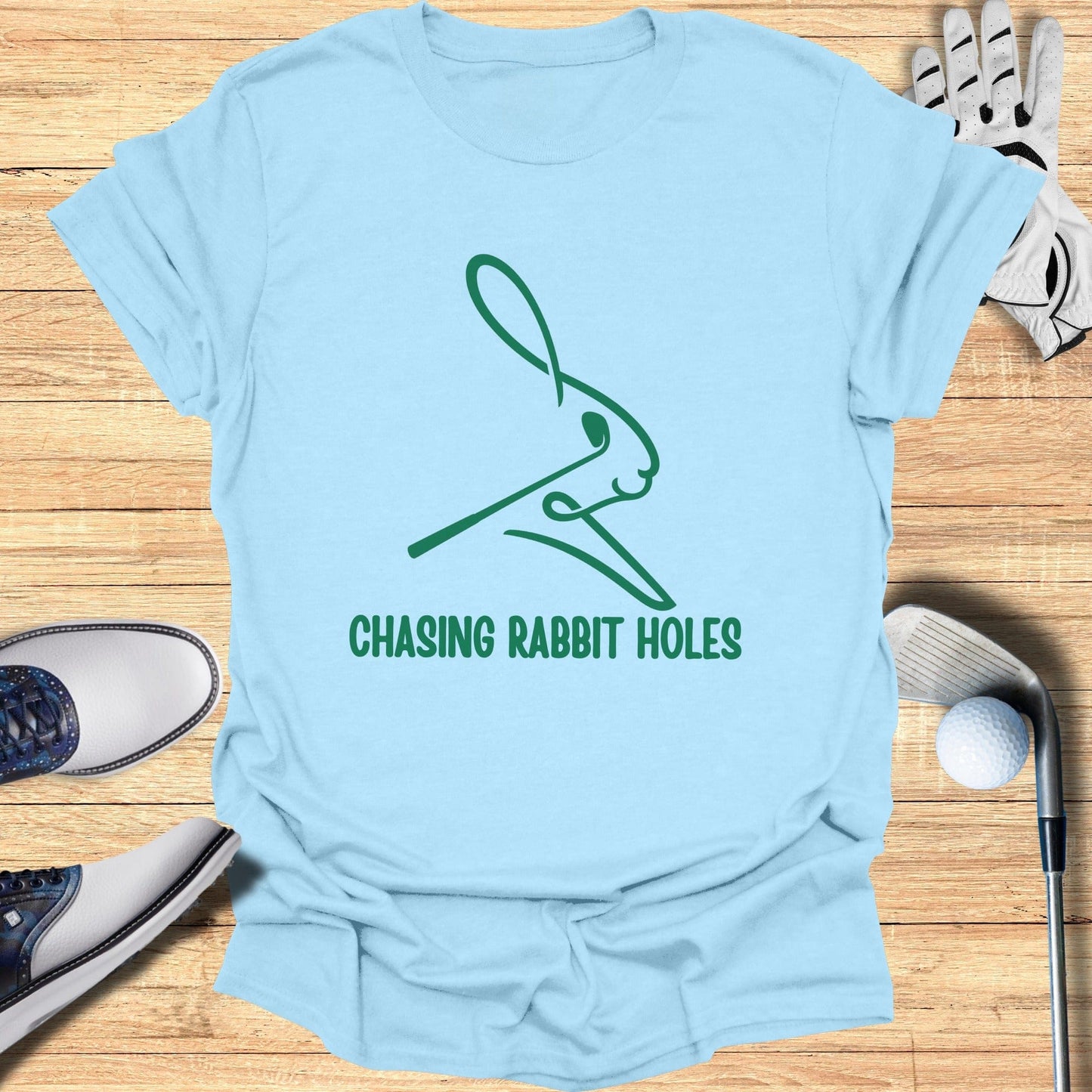 Chasing Rabbit Holes Graphic Tee Product