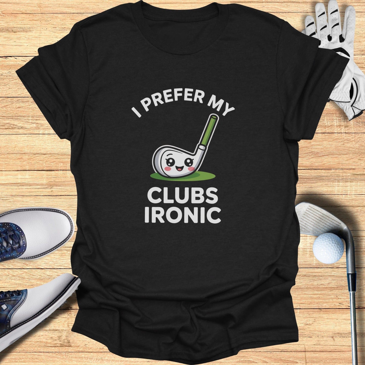 Ironic Clubs Only T-Shirt - Funny Golf Tee by Swing Epic