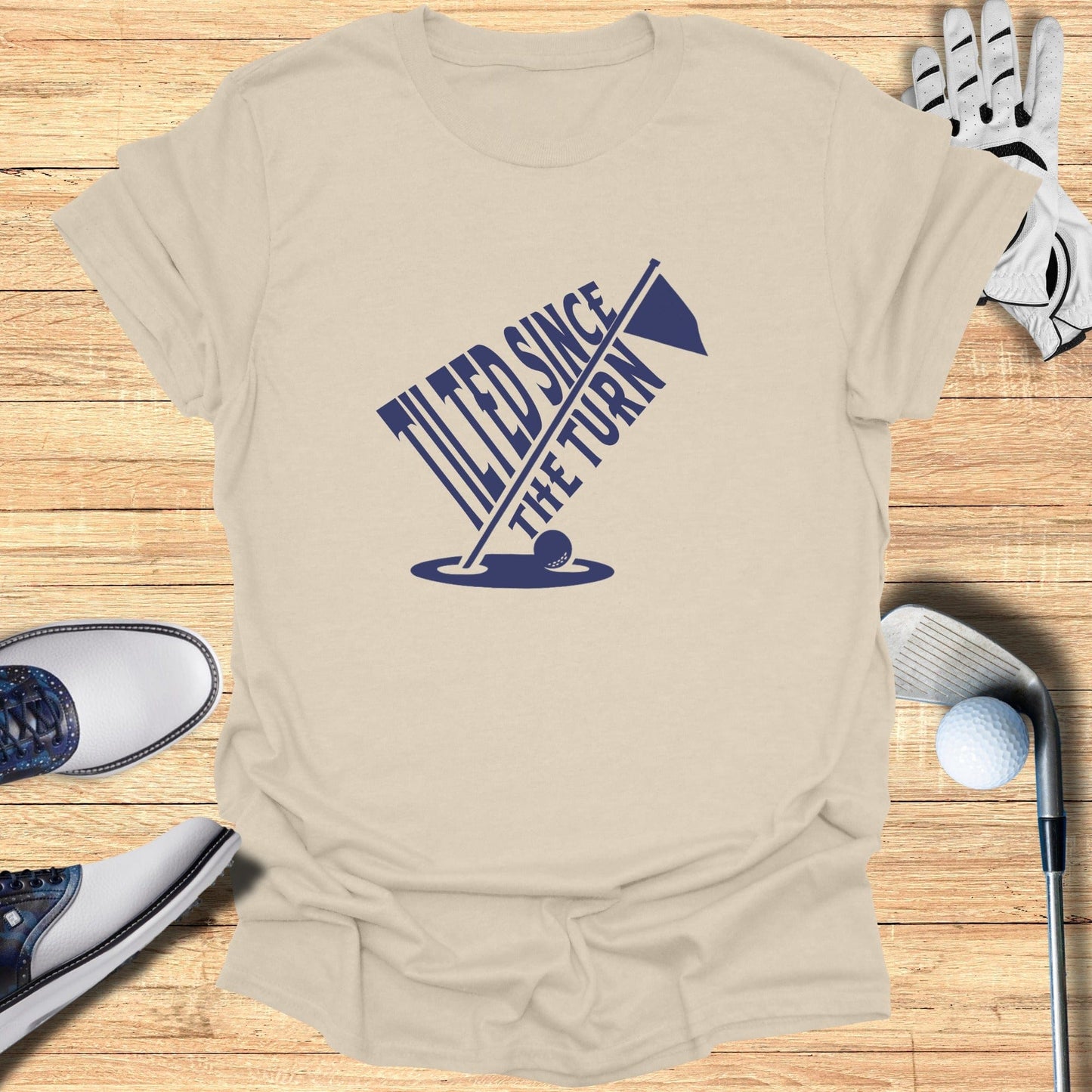 Tilted Since The Turn T-Shirt - Funny Golf Tee by Swing Epic
