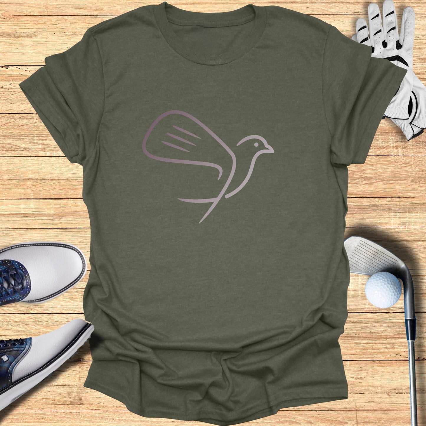 Birdie in Flight T-Shirt - Funny Golf Tee by Swing Epic
