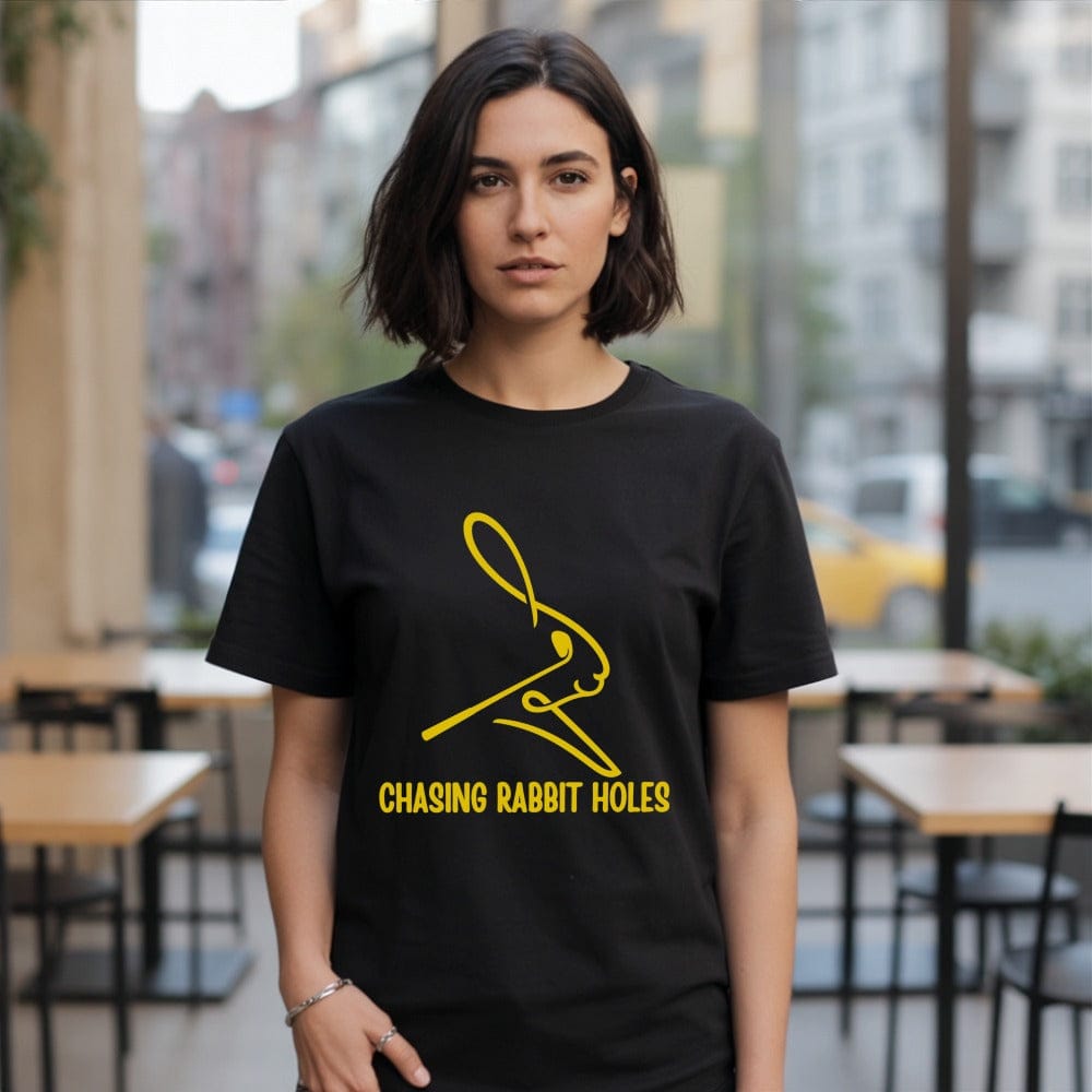 Chasing Rabbit Holes Graphic Tee Statement Fashion