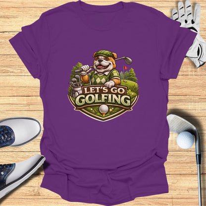 Let's Go Golfing Graphic Tee for Dog Lovers