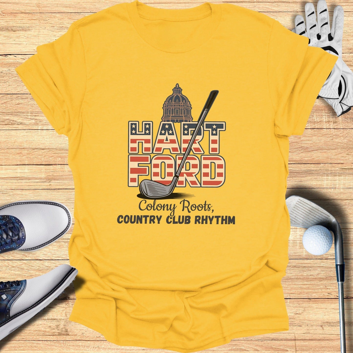 Hartford Golf T-Shirt - Funny Golf Tee by Swing Epic