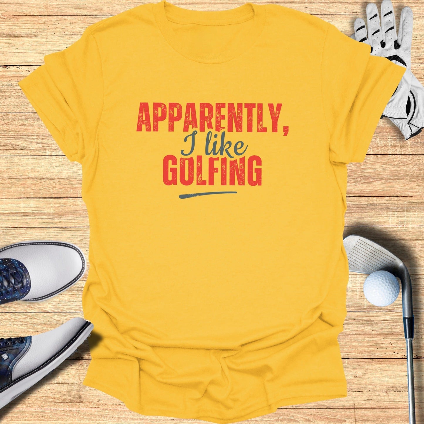Apparently I Like Golfing T-Shirt - Funny Golf Tee by Swing Epic
